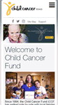Mobile Screenshot of childcancerfund.org