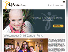 Tablet Screenshot of childcancerfund.org